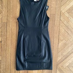 Leather cocktail dress